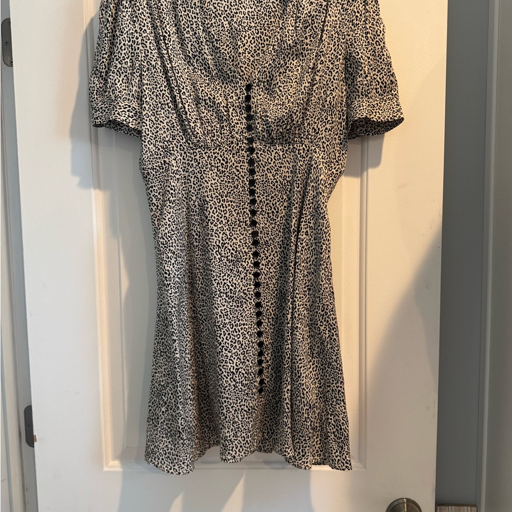 The Kooples Black and White Mini Dress